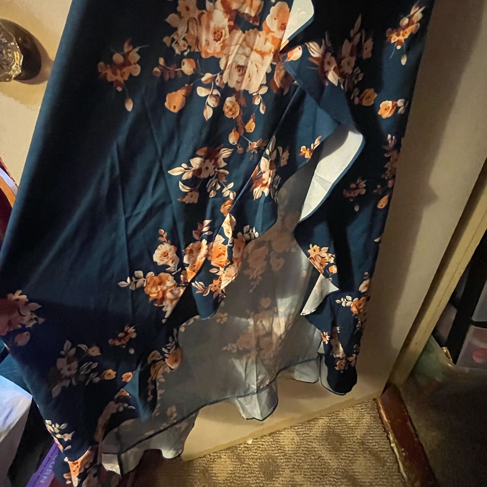 Beautiful blue silk summer dress